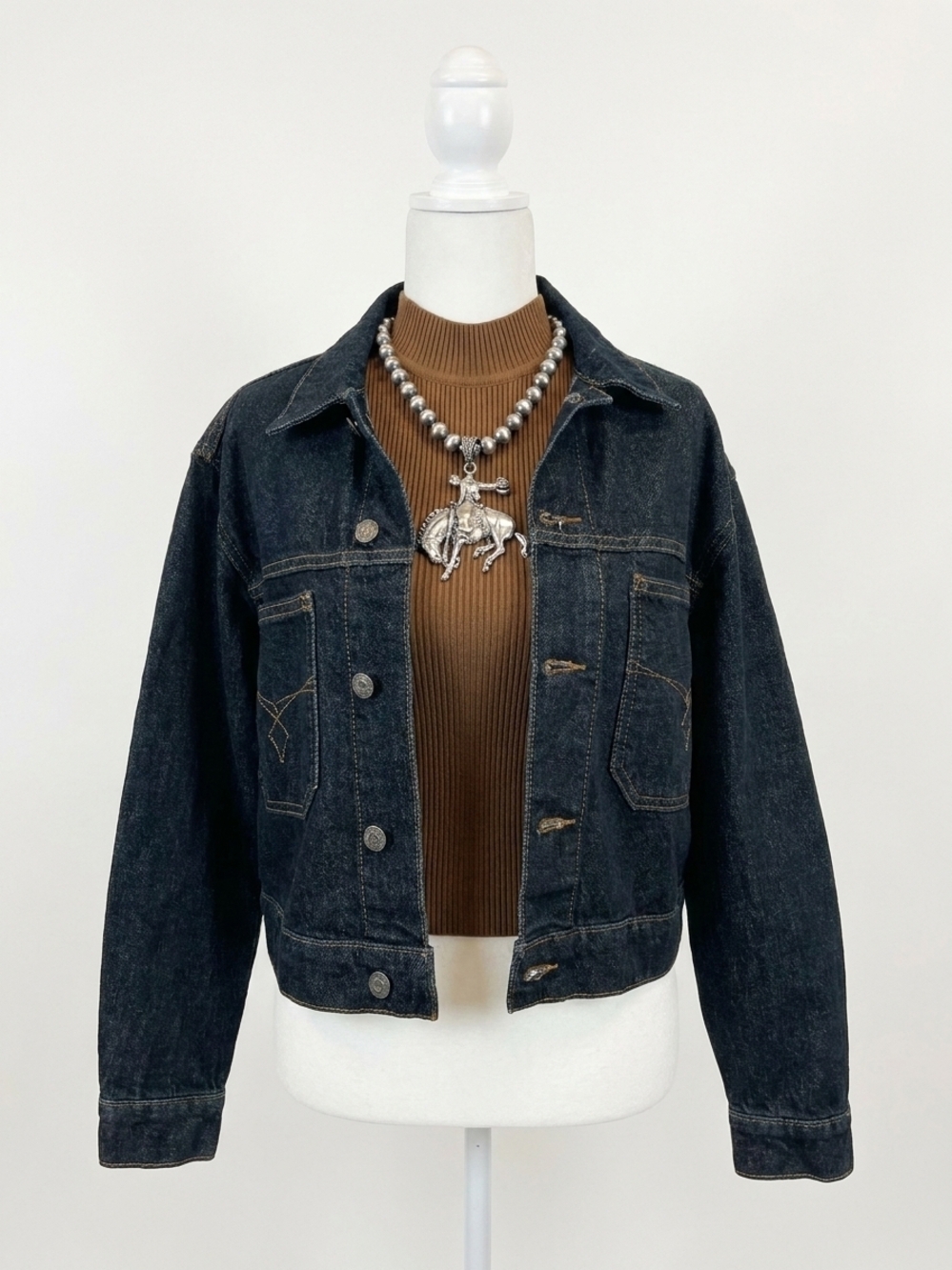 NEW ARIAT women's western denim jacket in blue